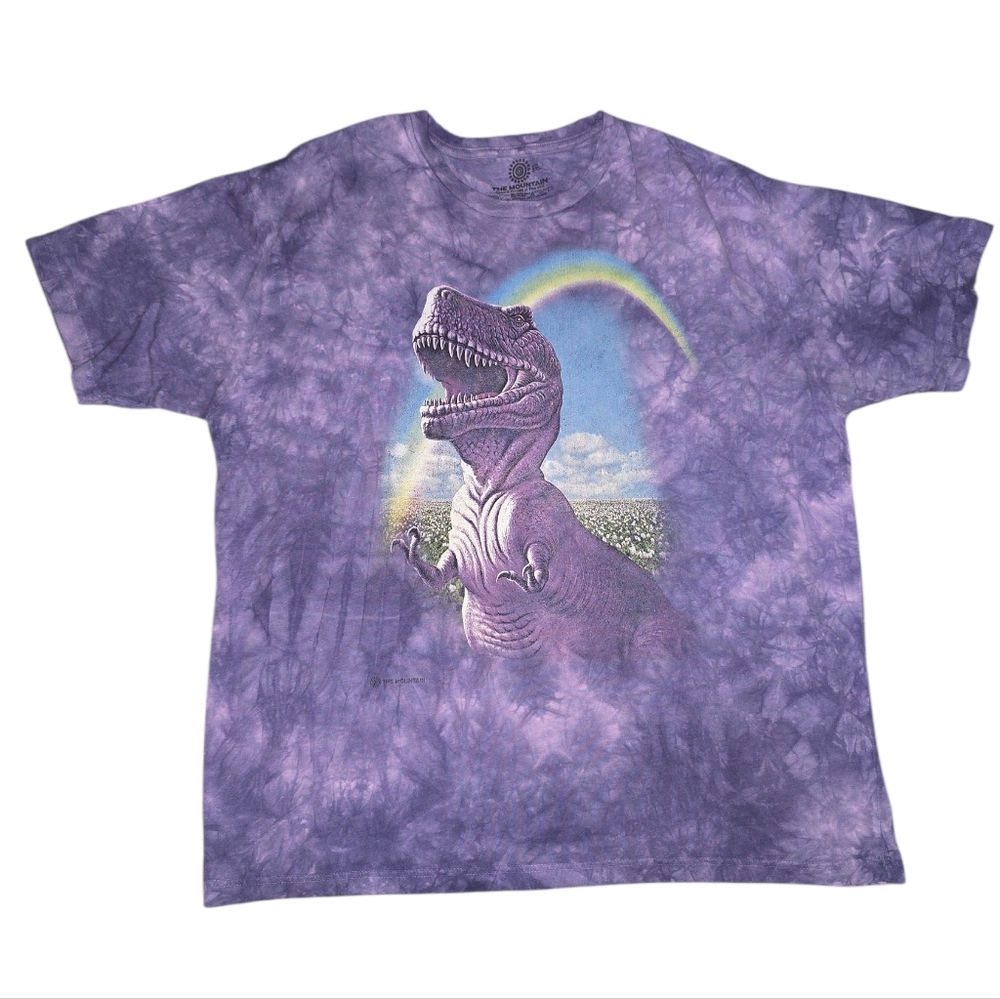 The Mountain Purple Graphic T-Shirt Happiest T-Rex Classic Size 2XL